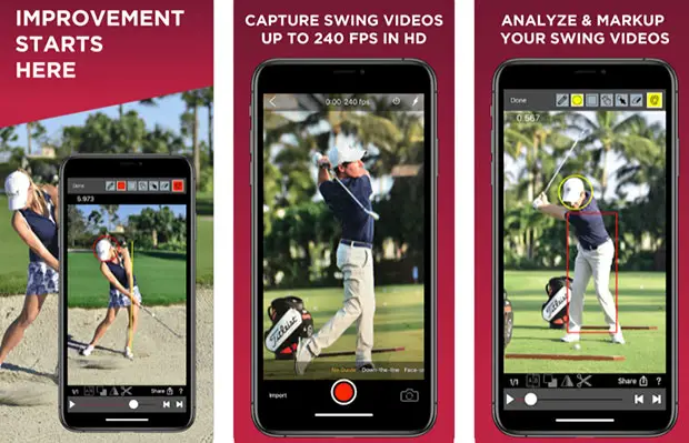  V1 Golf Swing Aplicación Analysis & Coaching 