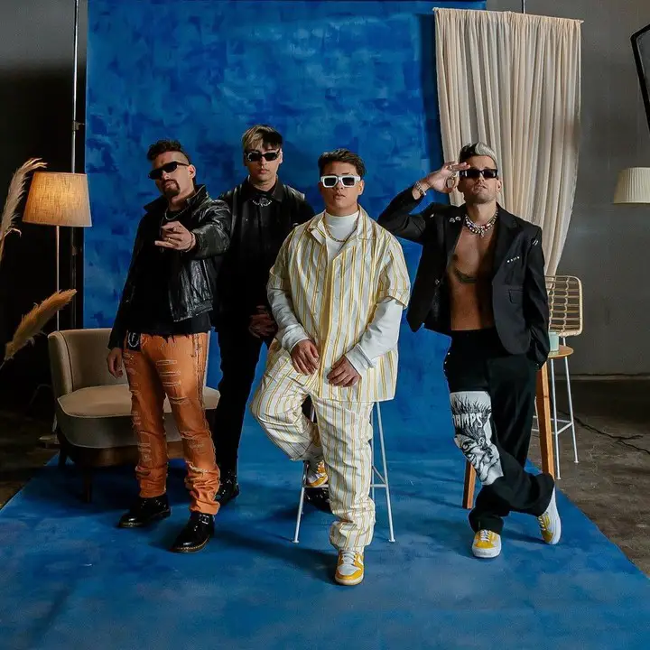 FMK, Tiago PZK y Mau y Ricky en Prende La Cámara Remix. Foto: Instagram.