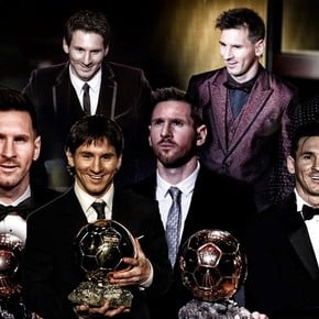 Todos los looks de Messi en las galas del Balón de Oro