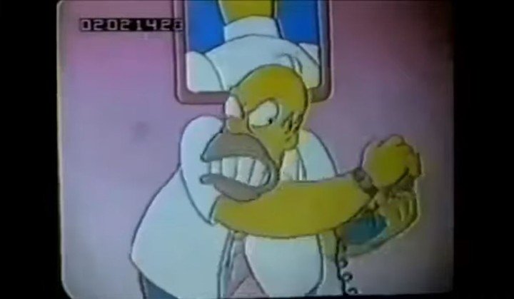Ataque de ira. Otro accidente para Homero Simpson.
