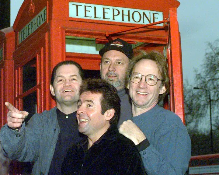 Ocasionalmente, The Monkees volvieron a juntarse para grabaciones circunstanciales, como en 1997. Foto AP Photo/Lynne Sladky