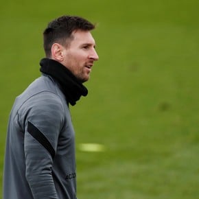Messi sigue diferenciado y se descarta su presencia frente al Olympique Lyon
