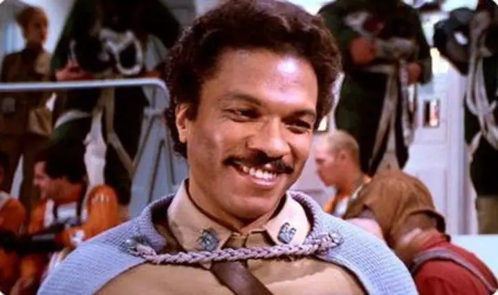 Lando Calrissian, personaje emblemático de Star Wars, en la versión de Billy Dee Williams.