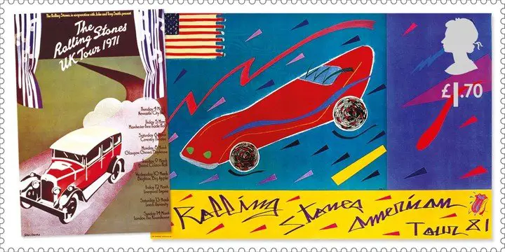 El icónico tour estadounidense de 1981, con Tatto You como álbum insignia, también es parte del homenaje. Royal Mail/Handout via REUTERS