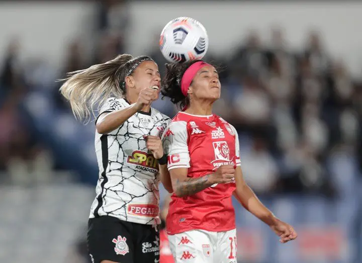 Liana Salazar con Independiente Santa Fe en la final de la Copa Libertadores 2021