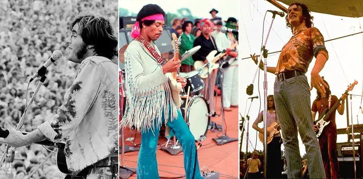 Jimi Hendrik cerró el festival de Woodstock de 1969. Fotos: REUTERS/AFP/AP