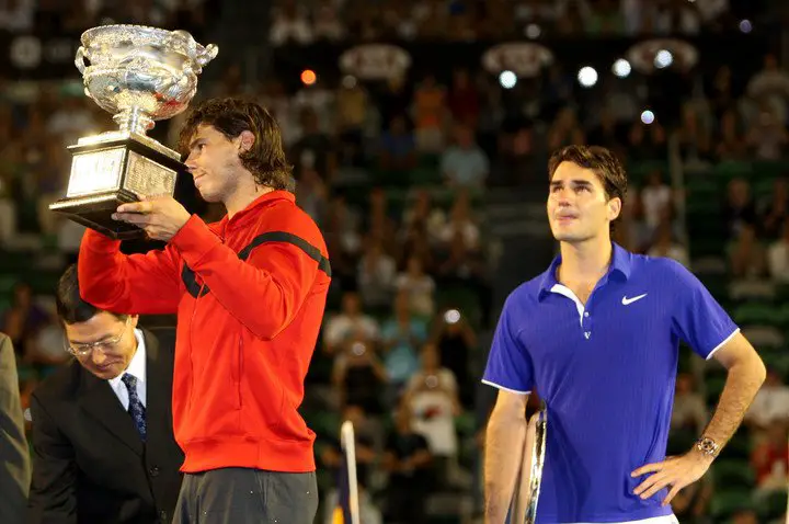 Rafael Nadal derrotó a Roger Federer en la final del Australian Open 2009 (Foto: AP).