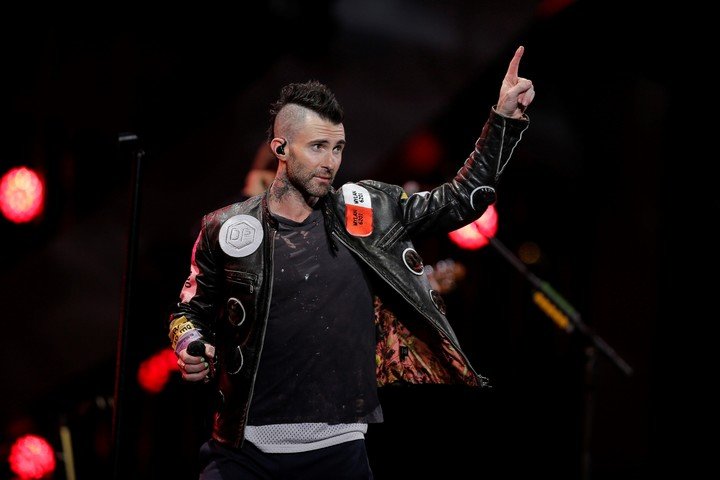 Maroon 5 fue la primera banda que sufrió la cancelación de los shows en la Argentina, en el inicio de la pandemia. Foto JAVIER TORRES / AFP
