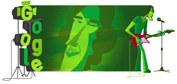 El Doodle que Google preparó para celebrar la vida de Luis Alberto Spinetta.