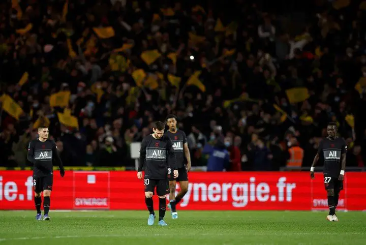 El Nantes sorprendió al Paris Saint Germain y le ganó 3-1. Foto: REUTERS/Stephane Mahe.