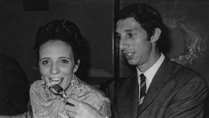 Carlos Bilardo, con su esposa Gloria.