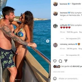 El amoroso posteo de Messi para Antonela por su cumpleaños