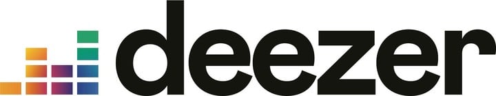 El logo de Deezer, la empresa francesa que compite con Spotify en el mercado de la música digital.