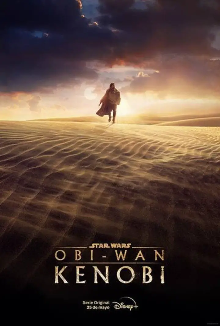 El poster de Disney+ anunciando la serie de Owi-Wan Kenobi, protagonizada por Ewan Mc Gregor. Foto Disney+