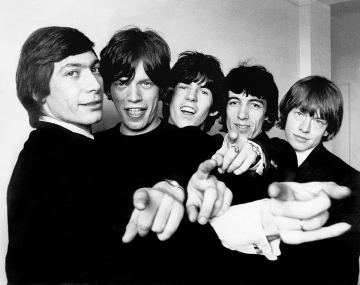 Los Rolling Stones originales: Charlie Watts, Mick Jagger, Keith Richards, Bill Wyman y Brian Jones, en 1964. Foto REUTERS