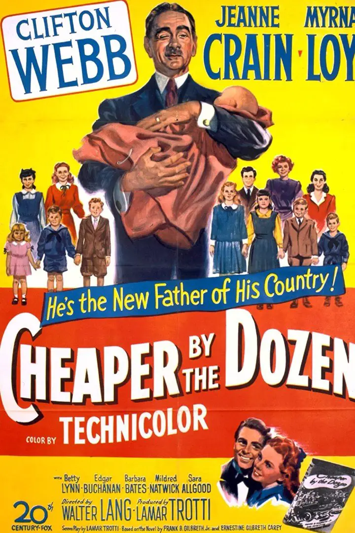 Afiche de la versión 1950 de "Más barato por docena".