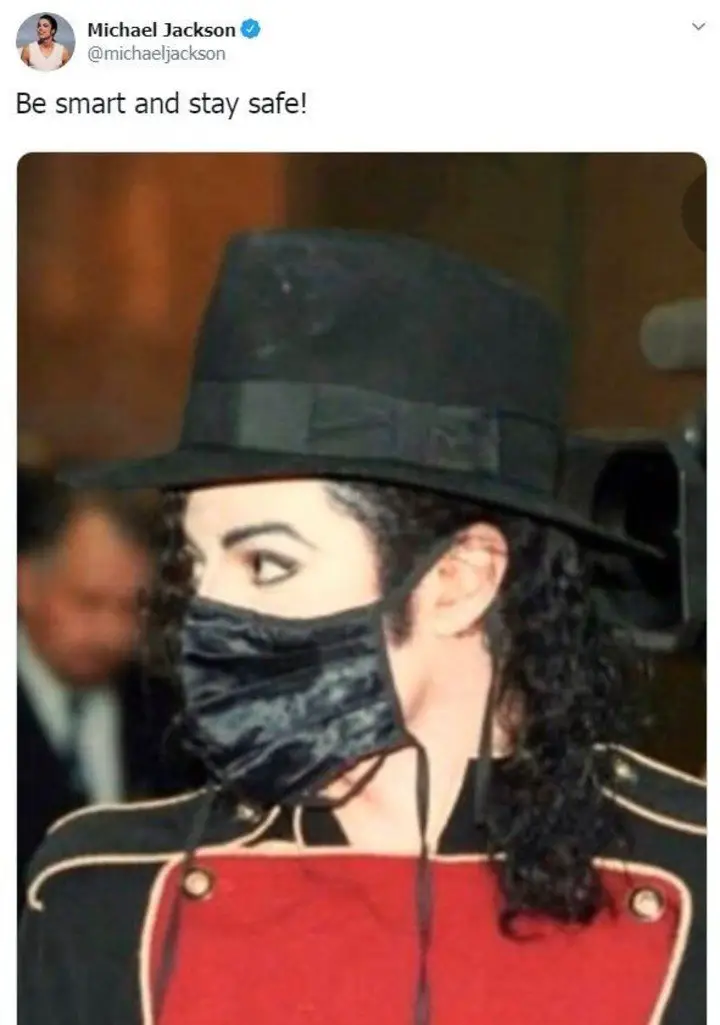 Un pionero, Michael Jackson y sus barbijos. Foto Archivo Clarín