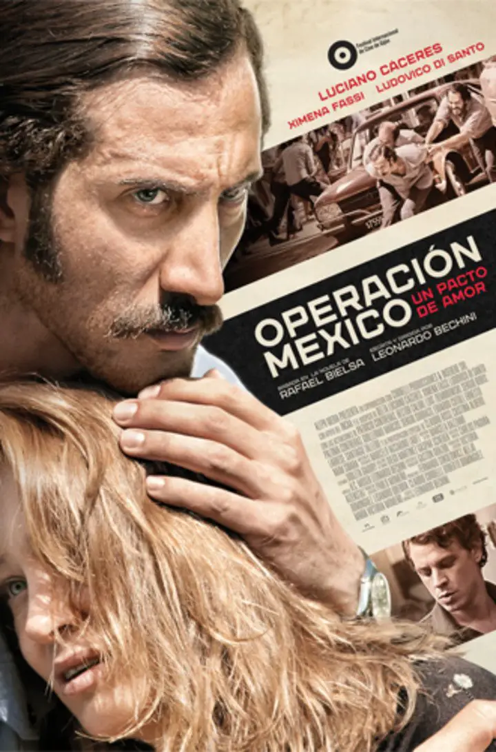 El afiche del filme con Luciano Cáceres.