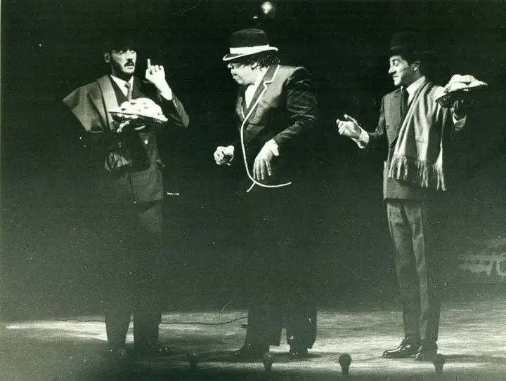 "Salsa Criolla" el espectáculo récord en funciones que creó y protagonizó Enrique Pinti. Foto Archivo 1985.