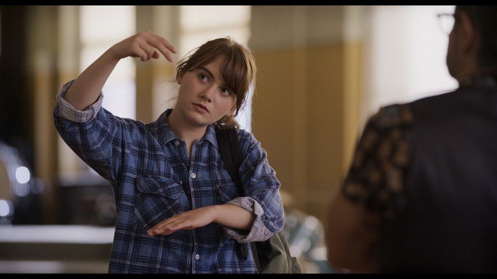 Emilia Jones (de "Locke & Key", de Netflix) es la única que no es sordomuda en la familia Rossi. Foto Diamond Films