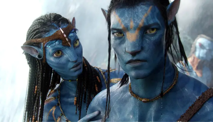 Dos personajes que tendrán las voces de Zoe Saldana y Sam Worthington en "Avatar 2" . Foto: AP