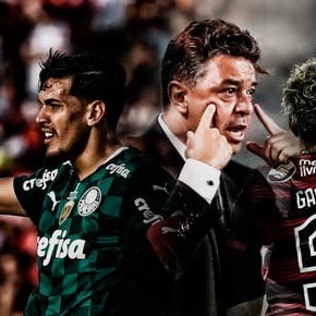 La pelea de River con Palmeiras y Flamengo en la Libertadores