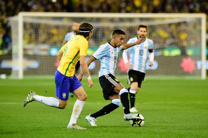 Argentina ante Brasil en 2017 en el MCG de Melbourne, donde se anunció el partido.