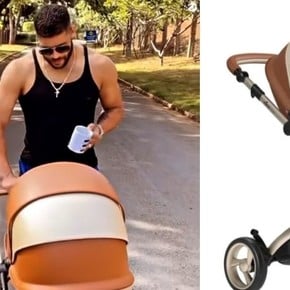 Hulk, viral por un curioso motivo: el costoso carrito de su bebé