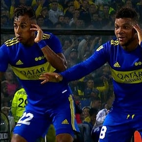 Villa: golazo y bailecito en el 1-0 de Boca
