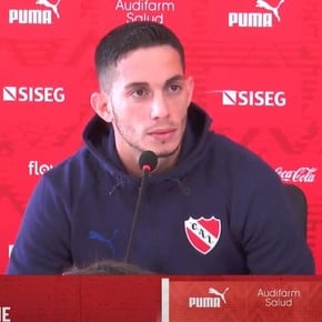 Marcone: "Soy un privilegiado de ser hincha de Independiente y estar acá"