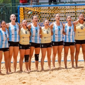 Beach Handball: Argentina obtuvo una medalla de bronce en los World Games, con el himno nacional de fondo