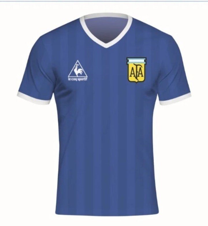 Camiseta de la Selección en 1986.