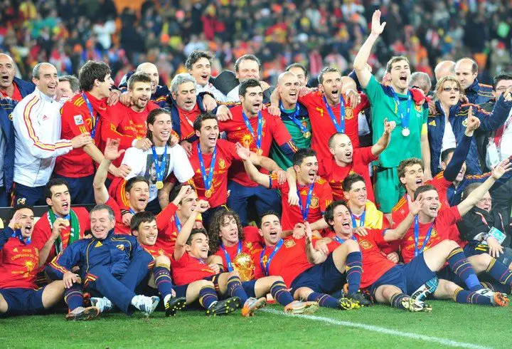 España, campeón del mundo en 2010.