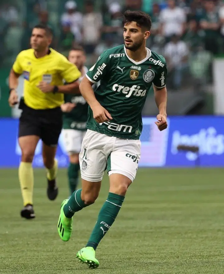 El Flaco López ya debutó en el Palmeiras.