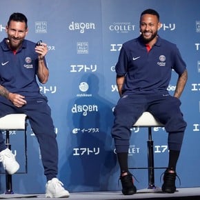 Messi en Japón: conferencia, sonrisas cómplices con Neymar y Mbappé y ¡hasta se puso a jugar!