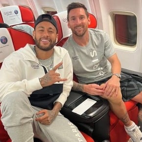 Messi: el mensaje post chilena y la foto con Neymar