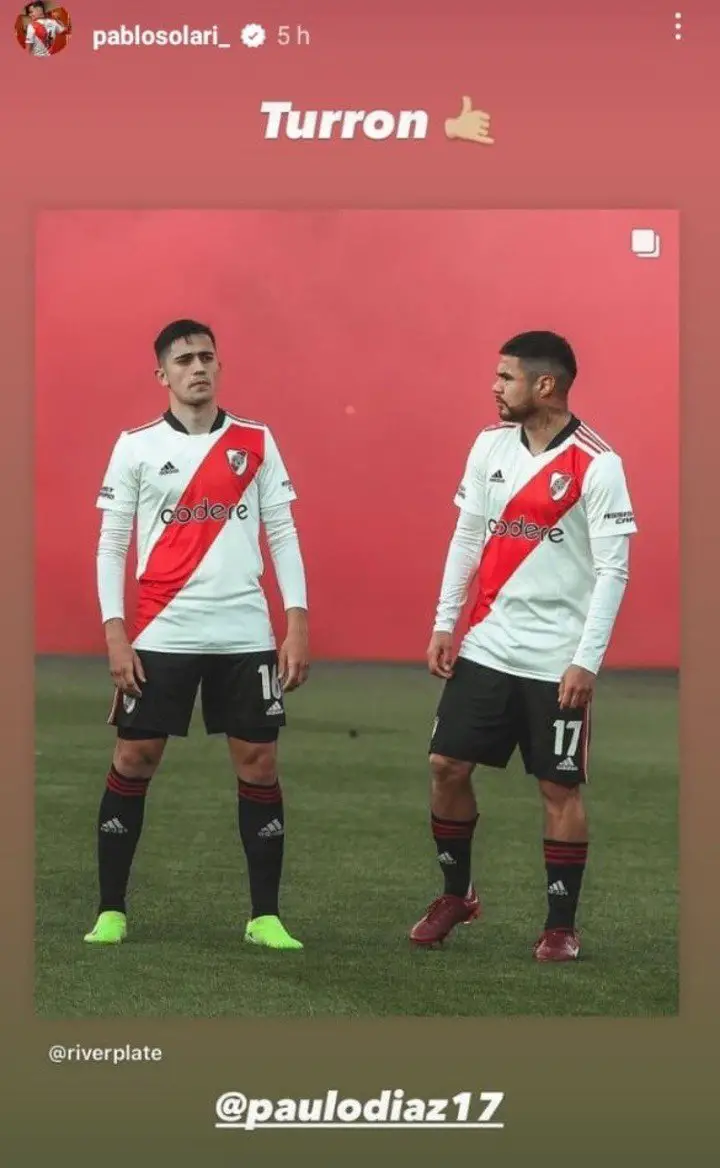 Los divertidos posteos de Paulo Díaz y Pablo Solari. Instagram