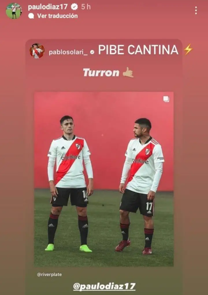 Los divertidos posteos de Paulo Díaz y Pablo Solari. Instagram