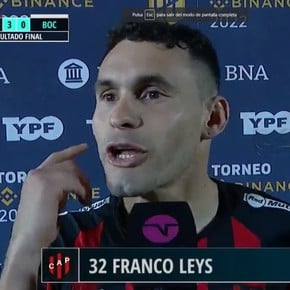 Franco Leys: "Boca no estuvo en la cancha"