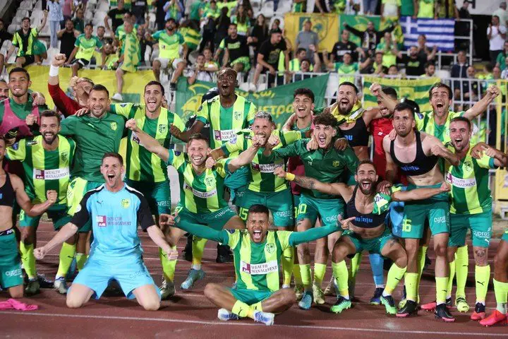 El festejo del AEK Larnaca.