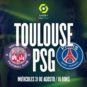 Toulouse - PSG: hora, TV y probables formaciones