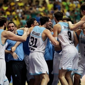 Video: la definición del básquet y el festejo argentino