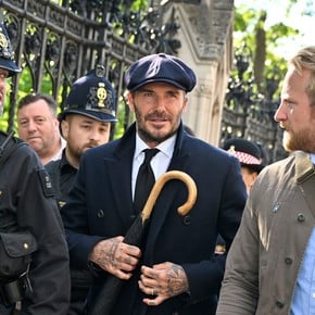 Beckham hizo 12 horas de fila para despedir a la reina Isabel II