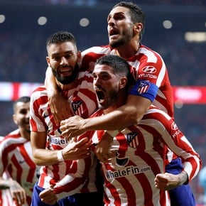 De Paul guió al Atlético Madrid: gol y asistencia a Correa
