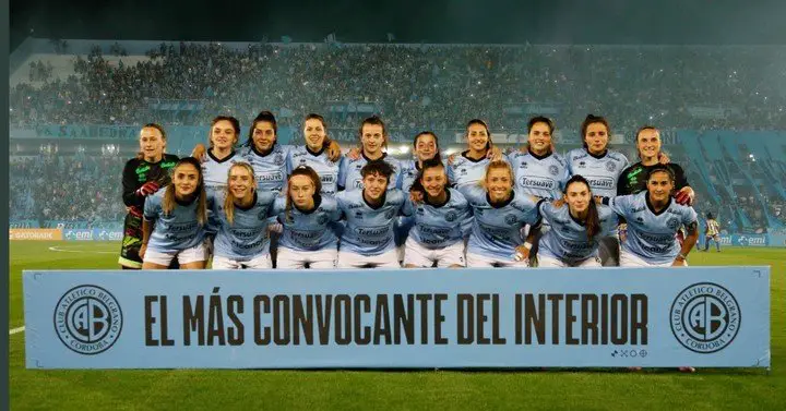 El plantel de Belgrano.  Twitter Belgrano.
