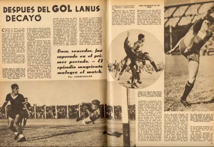 La cobertura de El Gráfico del trágico Lanús-Boca de 1939.