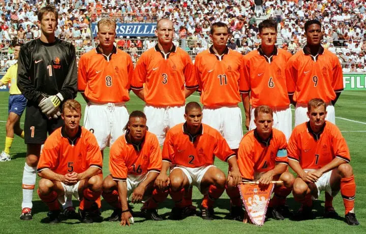 El 11 de Países Bajos vs. Argentina en 1998 (AP).