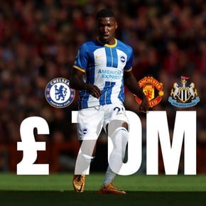 Tres clubes lo quieren: Brighton pide £70 millones por Moi Caicedo