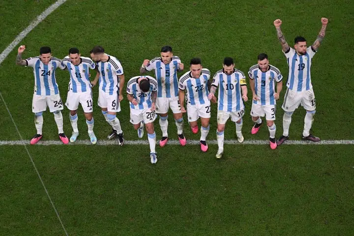 Argentina está a dos partidos de la gloria. Foto: AFP.