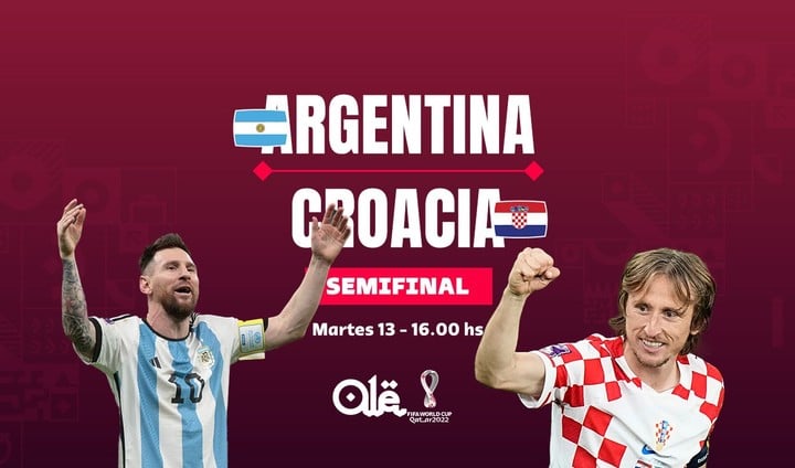 Argentina vs. Croacia, este martes. 